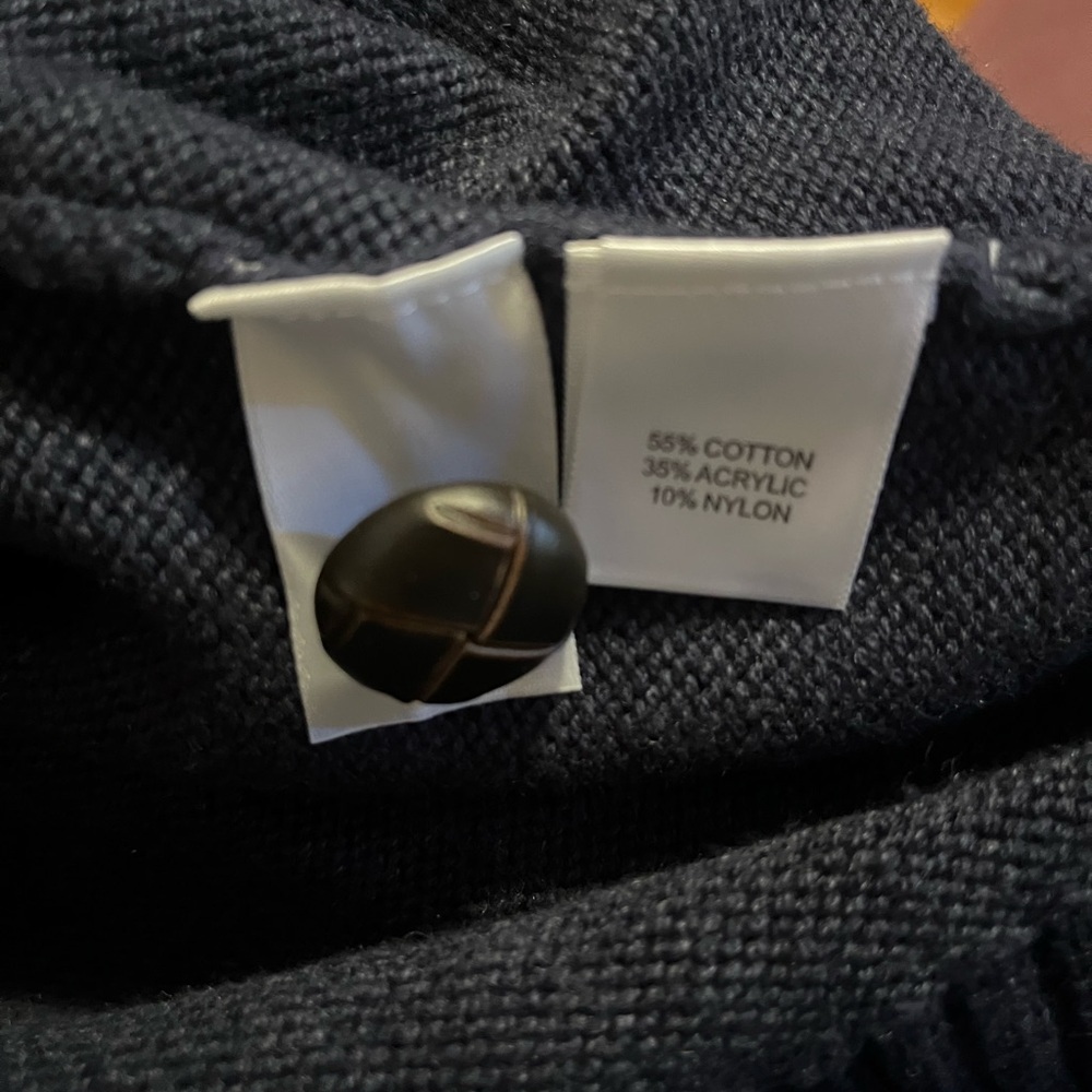 Roundtree & Yorke Dark Blue Shawl Collar Cardigan - Picture 4 of 5